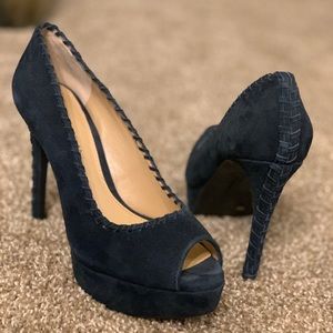 Navy suede Antonio Melani Heels